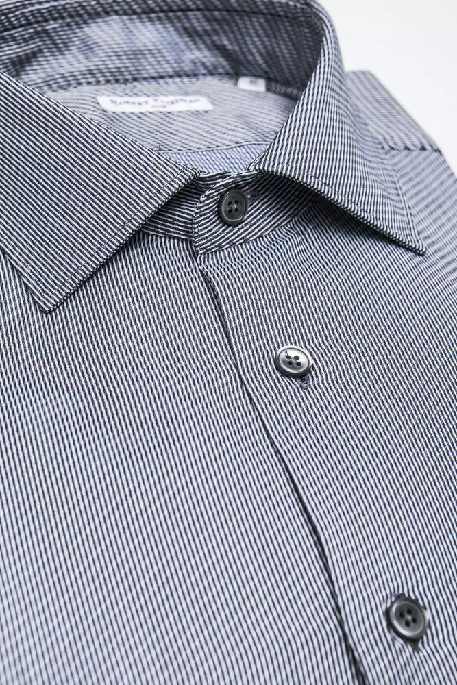 Robert Friedman Blue Cotton Men Shirt | Regal Royce