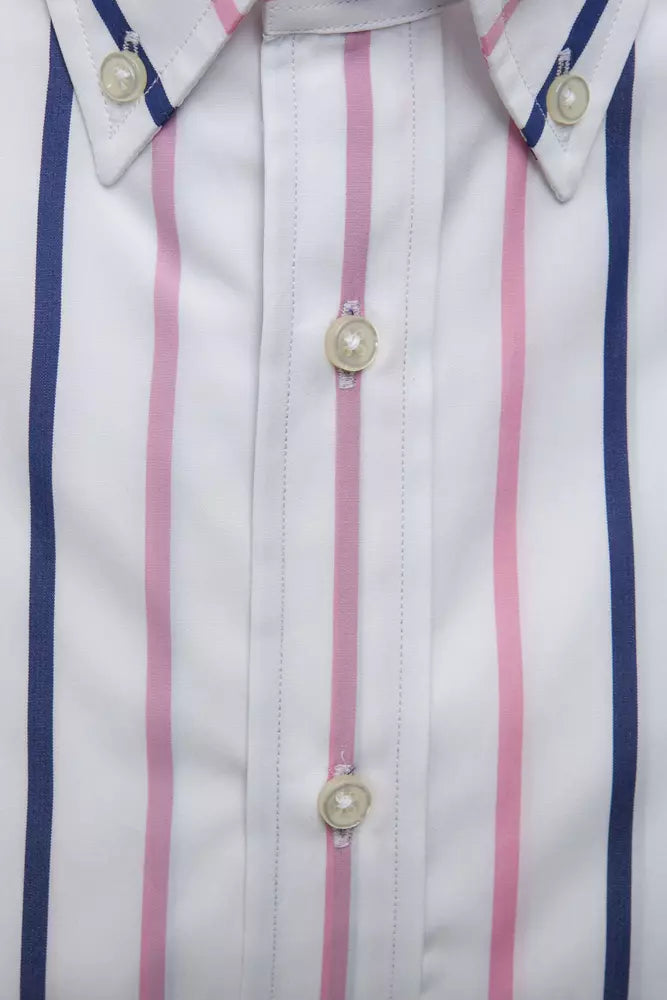 Robert Friedman White Cotton Men's Shirt | Regal Royce
