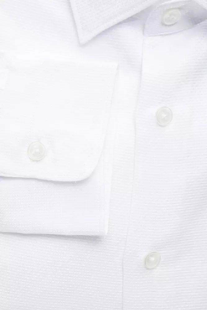 Robert Friedman White Cotton Men's Shirt | Regal Royce