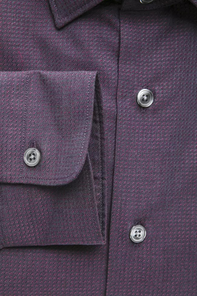 Robert Friedman Burgundy Cotton Shirt