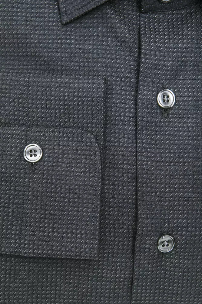Robert Friedman Black Cotton Men's Shirt | Regal Royce