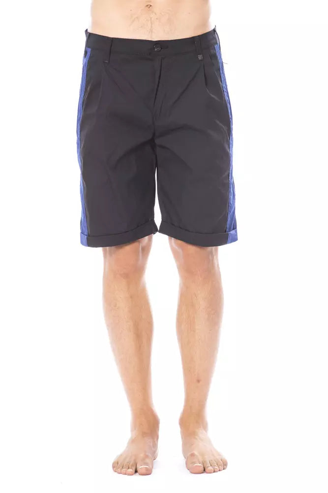 Verri Black Cotton Men's Casual Short | Regal Royce
