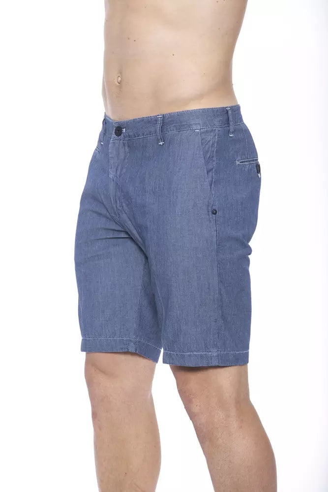 Armata Di Mare Blue Cotton Shorts | Regal Royce