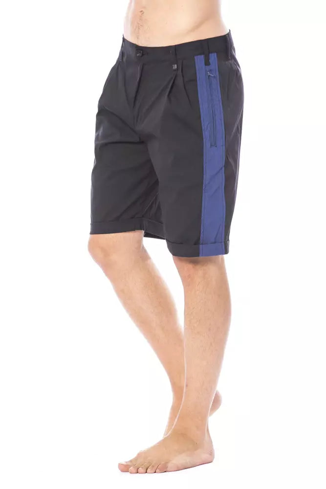 Verri Black Cotton Men's Casual Short | Regal Royce