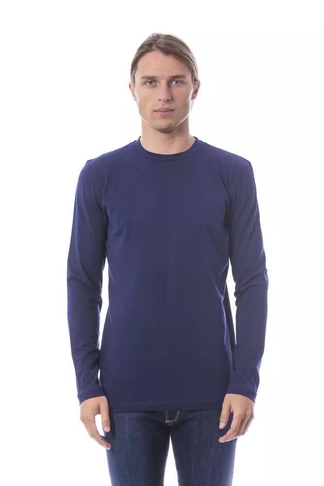 Verri Blue Cotton Men T-Shirt | Regal Royce