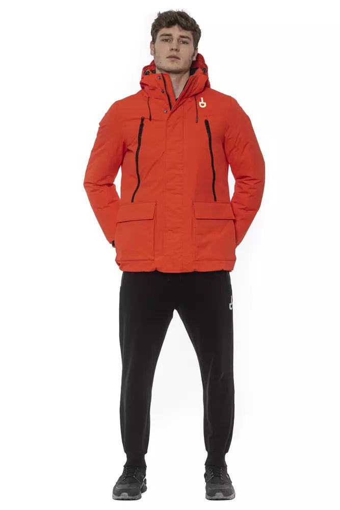 Tond Red Polyester Men's Jacket | Regal Royce