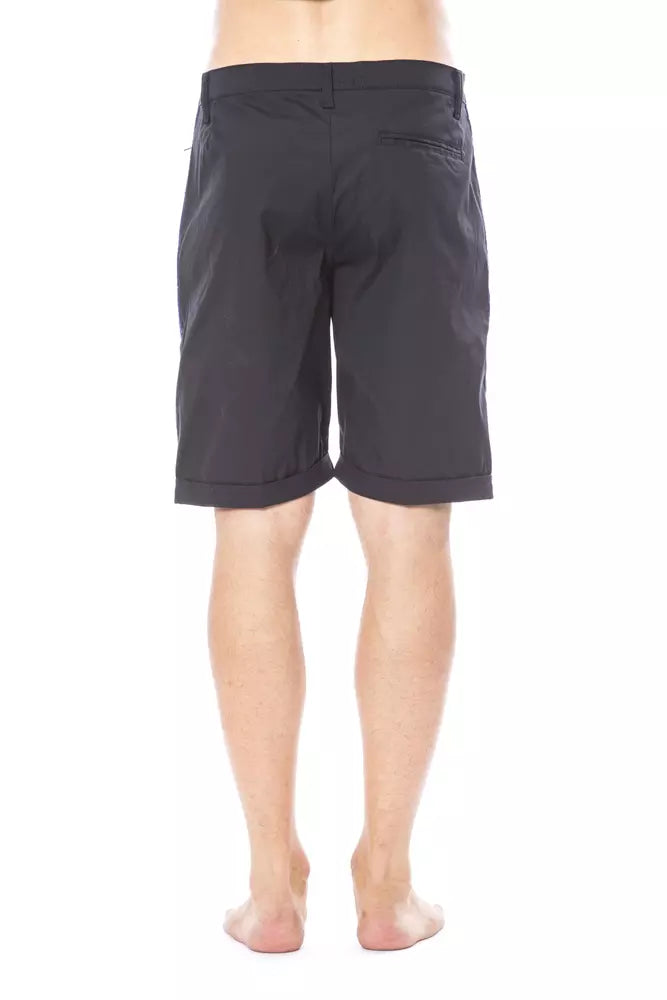 Verri Black Cotton Men's Casual Short | Regal Royce