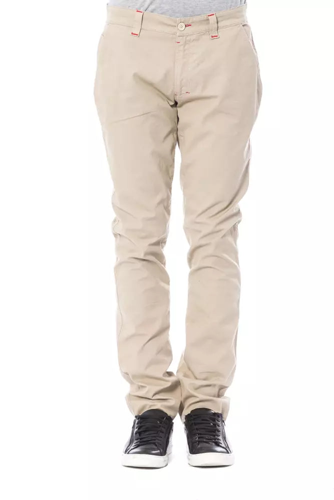 Verri Beige Cotton Men Chino Pant | Regal Royce