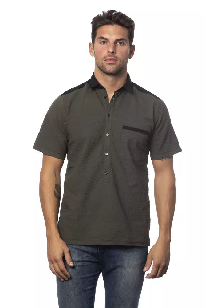 Verri Army Cotton Men Shirt | Regal Royce