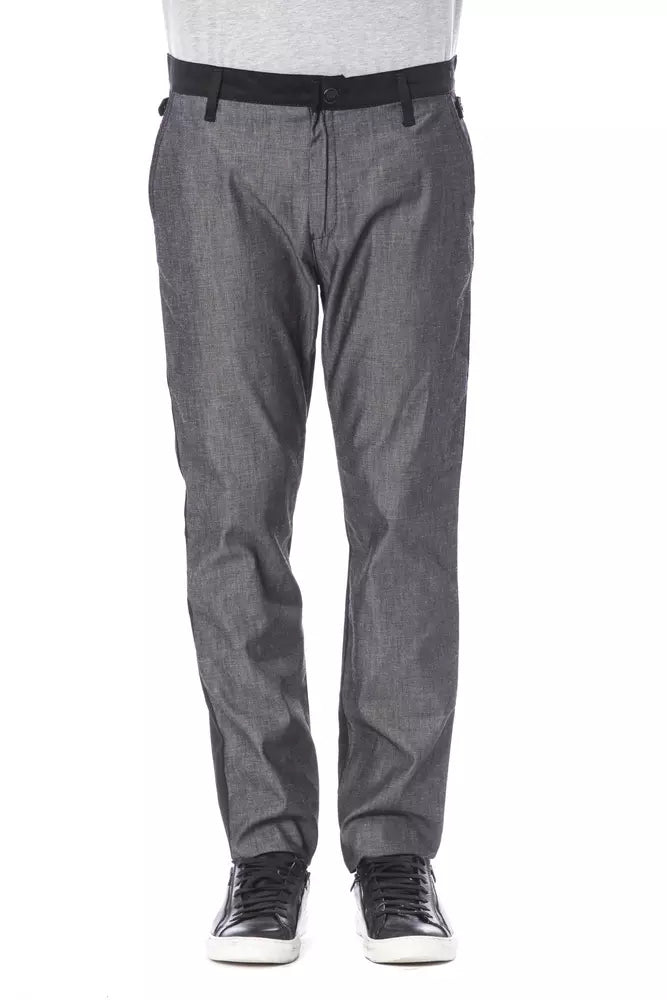 Verri Black Cotton Men's Pant | Regal Royce