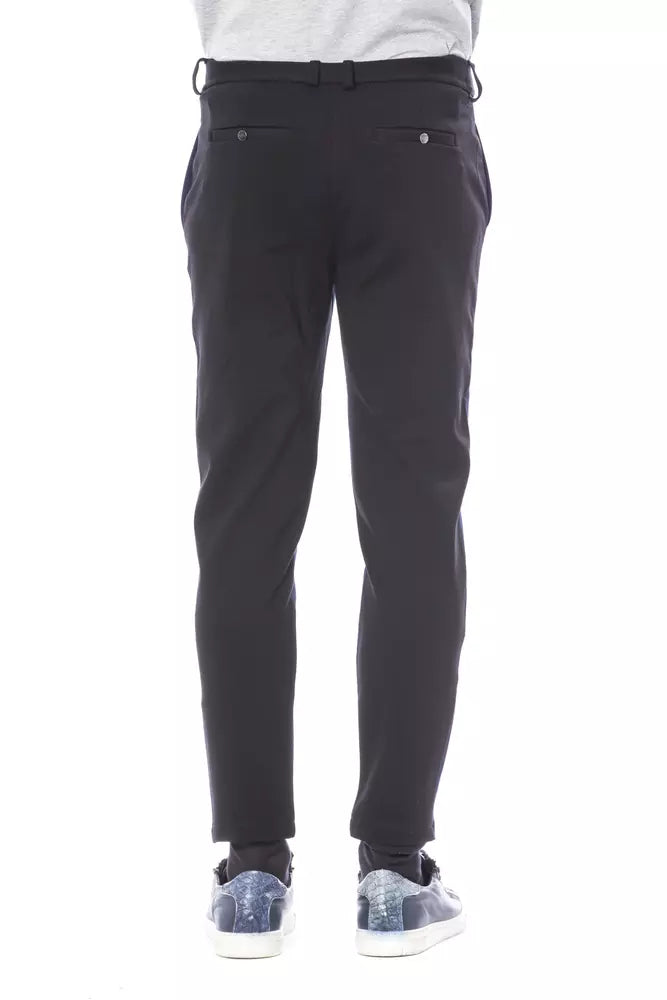 Verri Blue Viscose Men Pant | Regal Royce