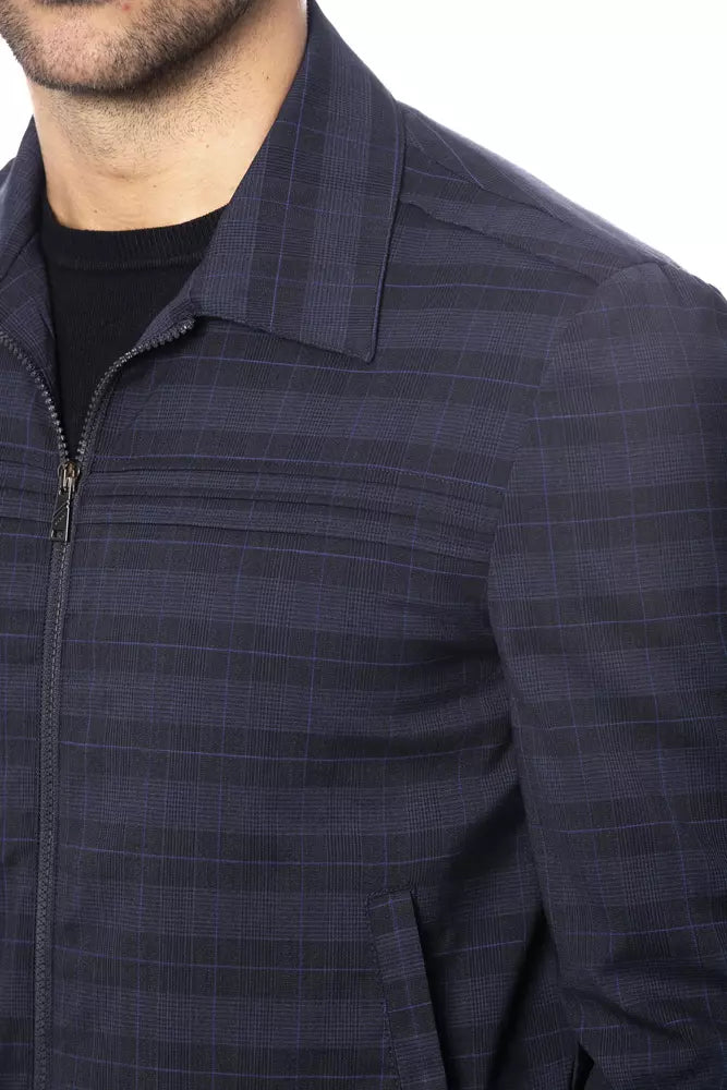 Verri Blue Wool Light Jacket | Regal Royce