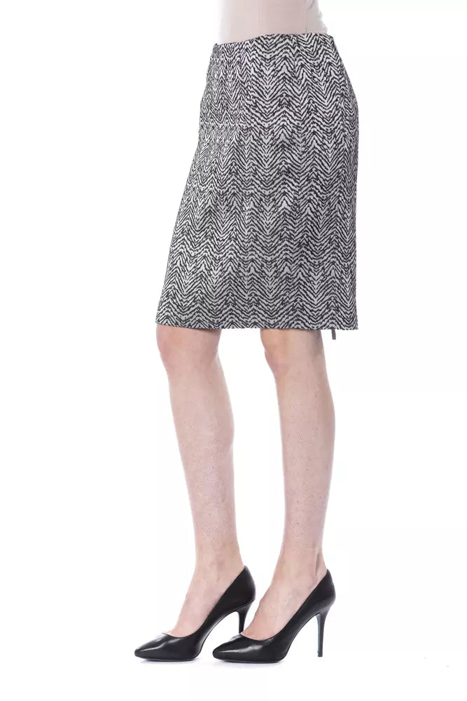 BYBLOS Black Viscose Women Skirt | Regal Royce