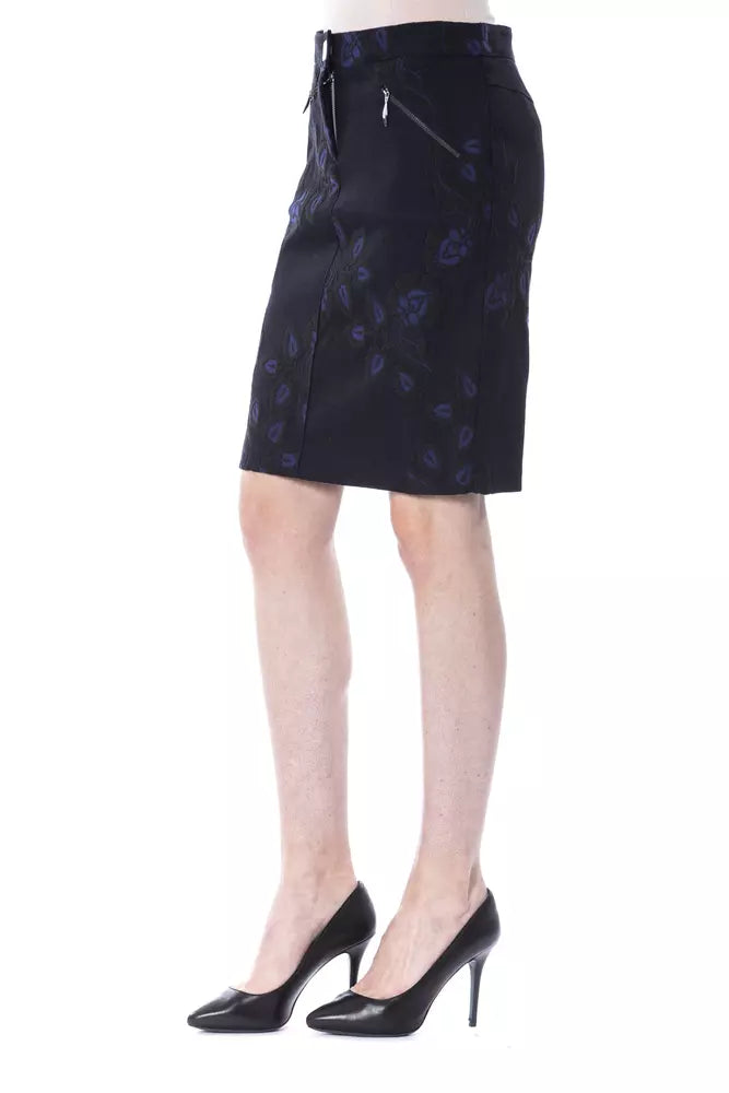 BYBLOS Blue Cotton Women Skirt | Regal Royce