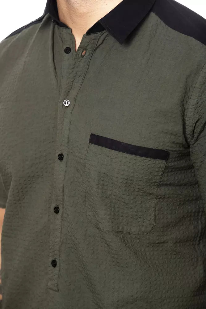 Verri Army Cotton Men Shirt | Regal Royce