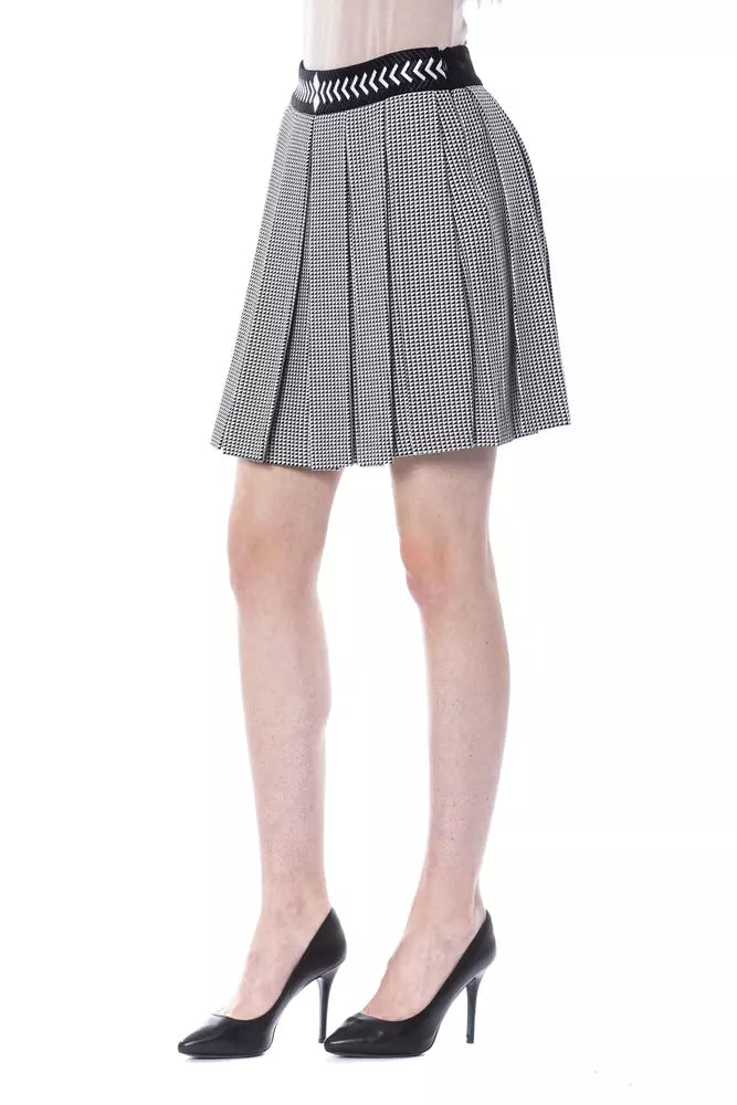 BYBLOS Black Viscose Women Skirt | Regal Royce