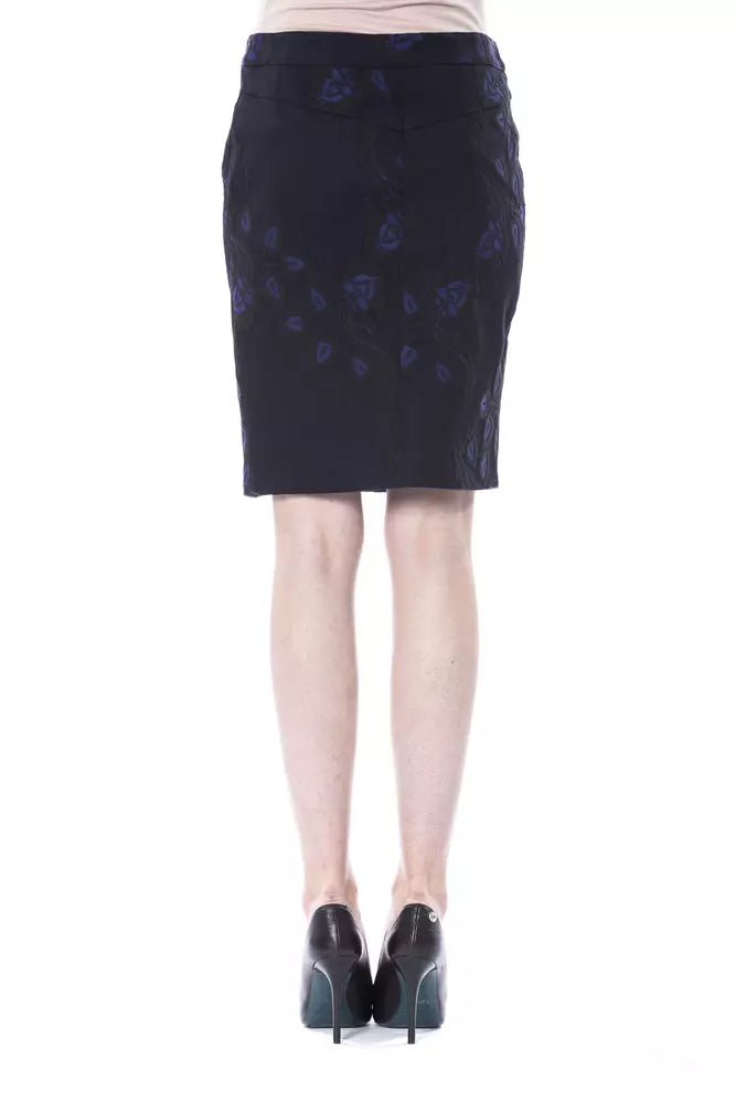 BYBLOS Blue Cotton Women Skirt | Regal Royce