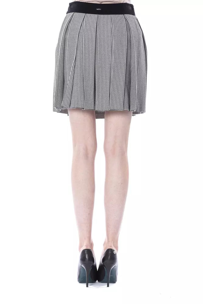 BYBLOS Black Viscose Women Skirt | Regal Royce