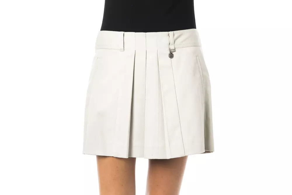 BYBLOS Gray Cotton Women Skirt | Regal Royce