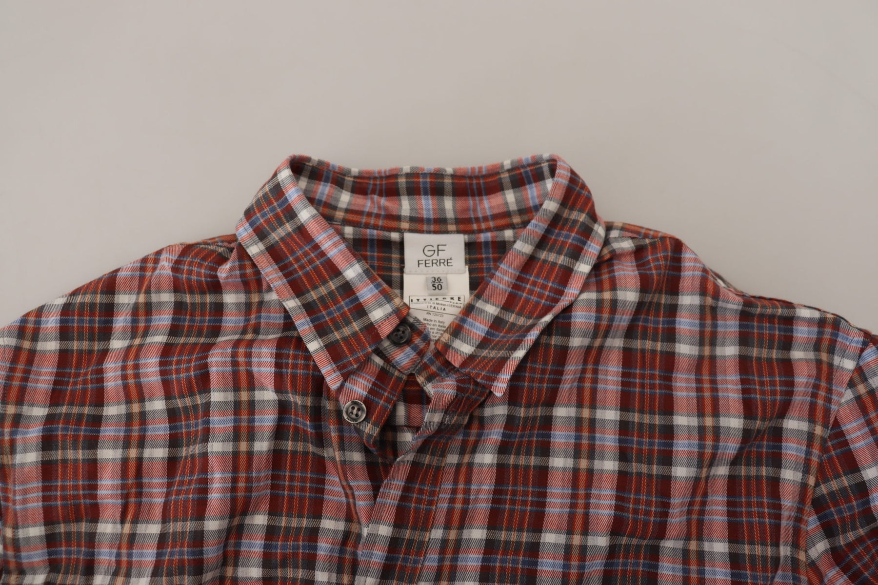 GF Ferre Multicolor Checkered Cotton Long Sleeves Casual Shirt | Regal Royce