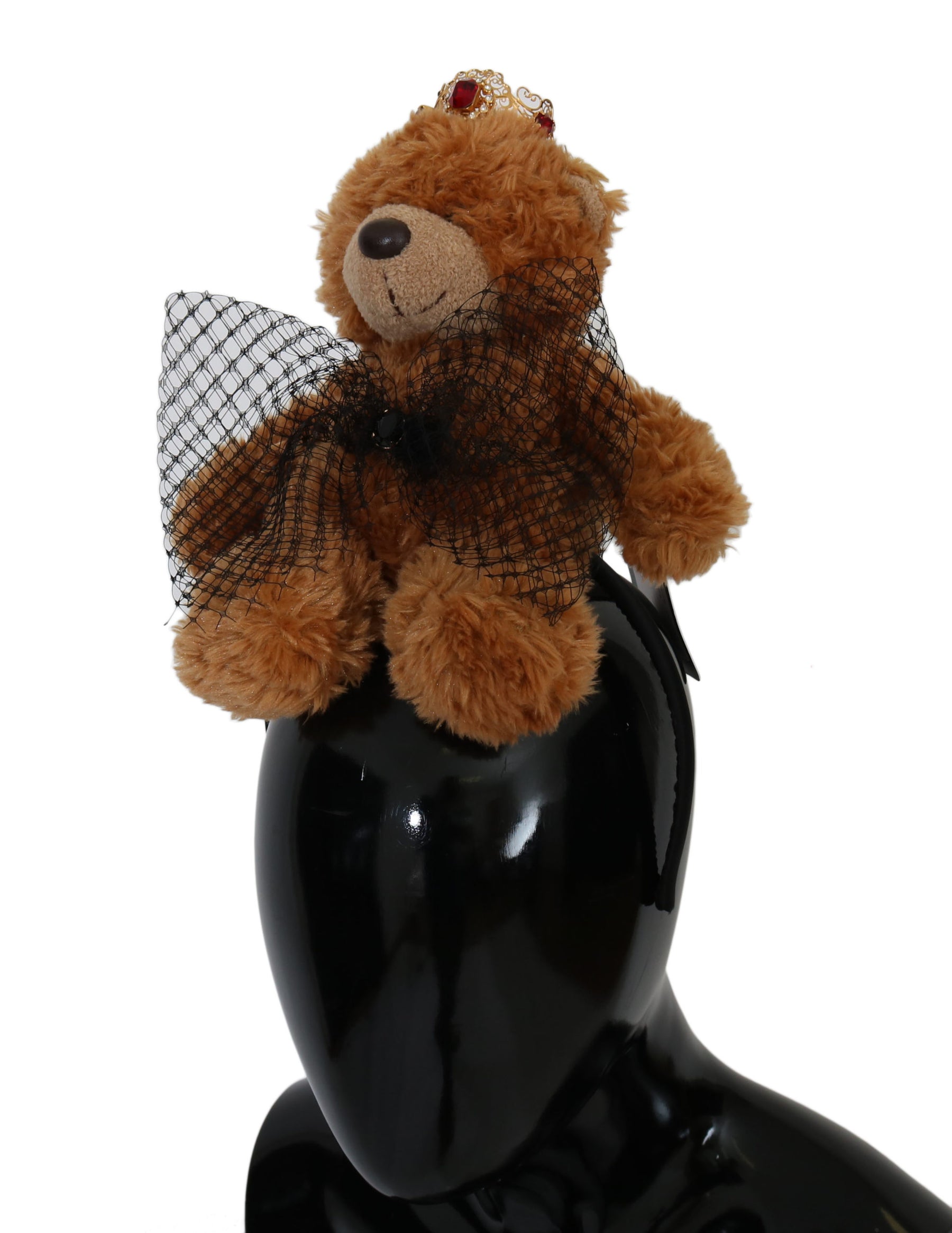 Dolce & Gabbana Teddy Bear Gold Crystal  Crown Tiara Diadem Hair Band | Regal Royce