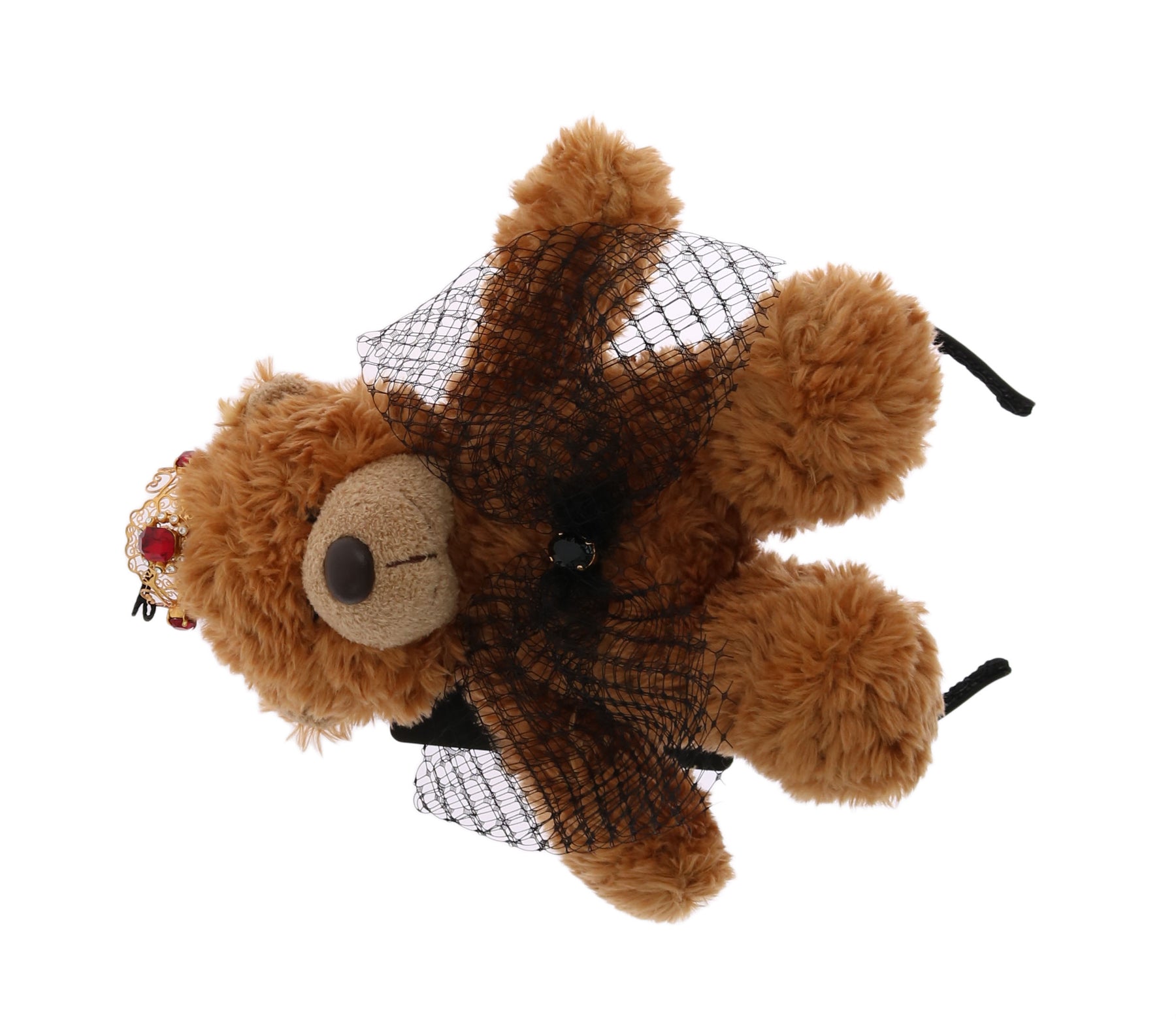 Dolce & Gabbana Teddy Bear Gold Crystal  Crown Tiara Diadem Hair Band | Regal Royce
