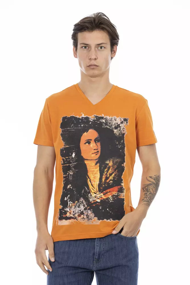 Trussardi Action Orange Cotton T-Shirt