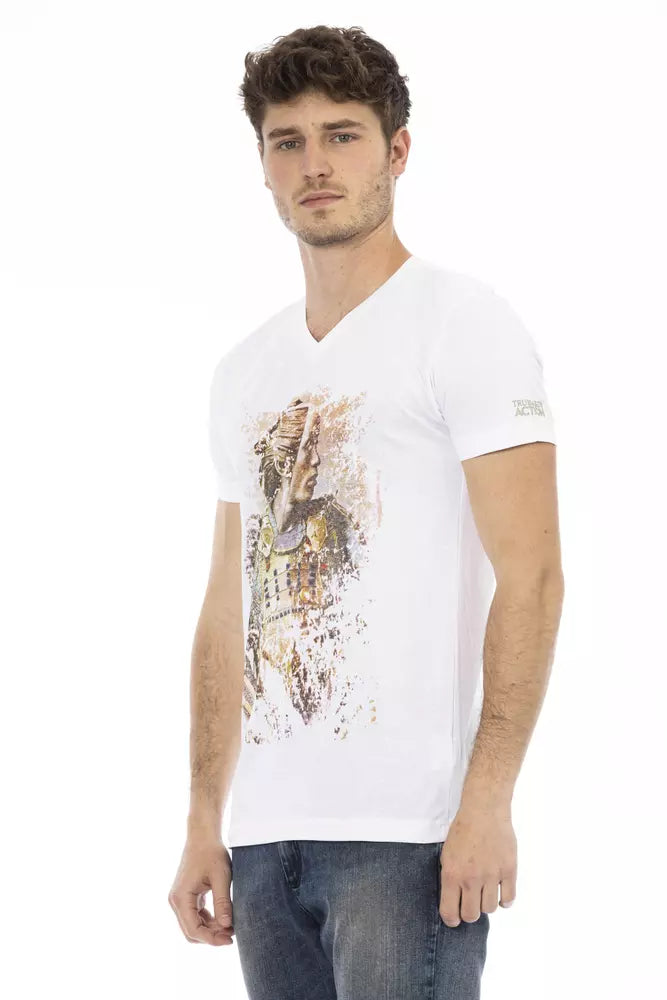 Trussardi Action White Cotton T-Shirt | Regal Royce