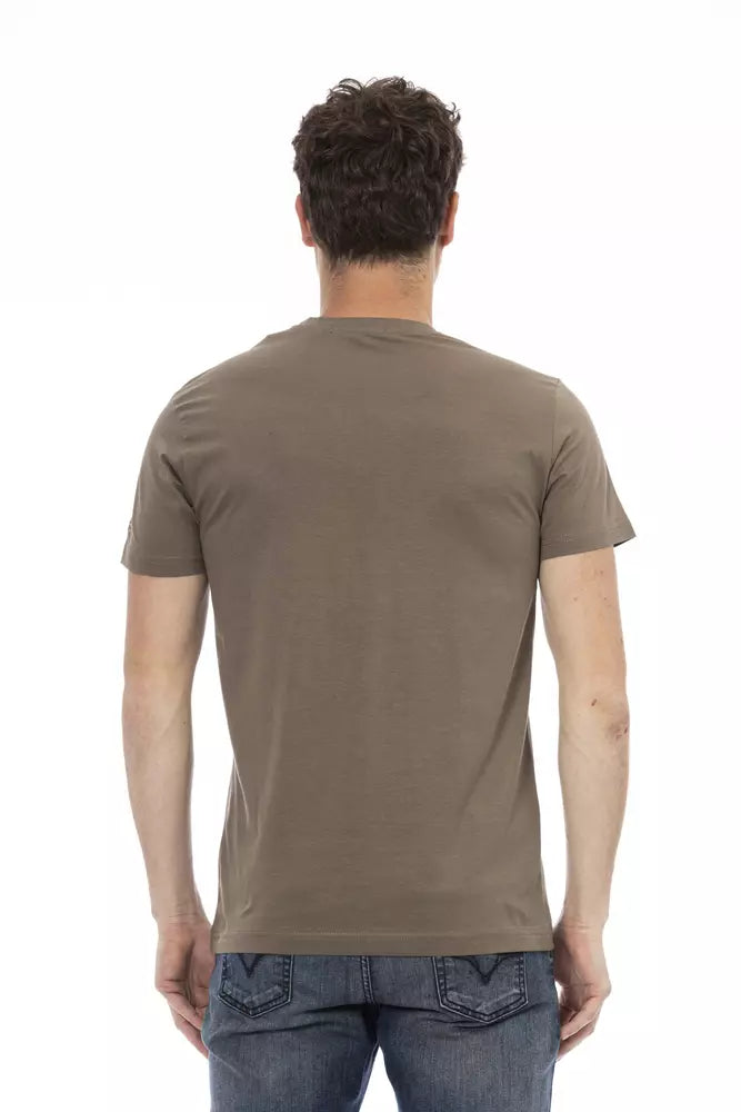Trussardi Action Brown Cotton T-Shirt