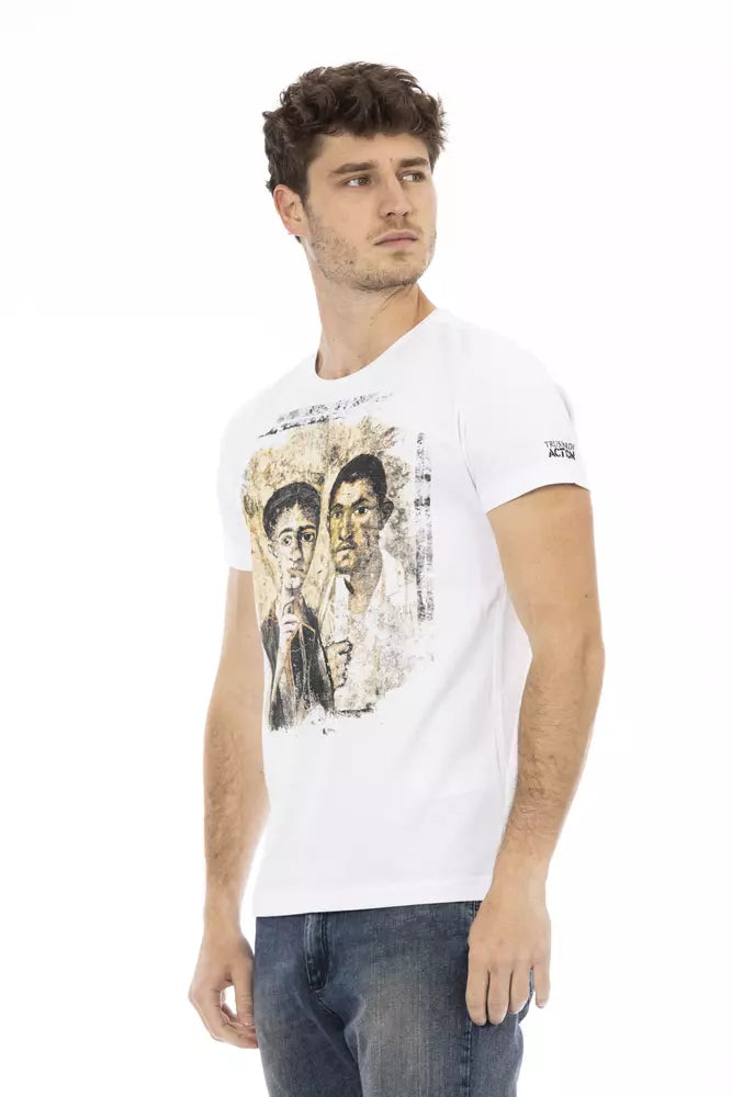 Trussardi Action White Cotton Men's T-Shirt | Regal Royce