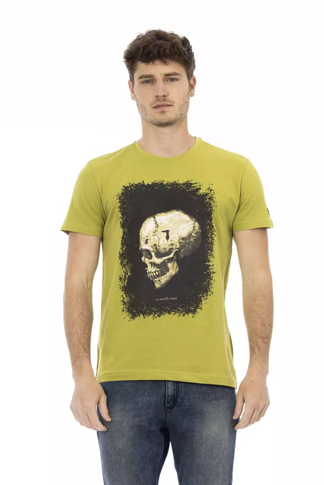 Trussardi Action Green Cotton T-Shirt