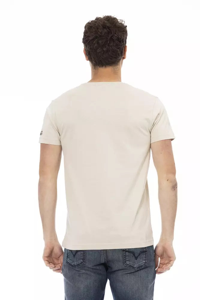 Trussardi Action Beige Cotton T-Shirt