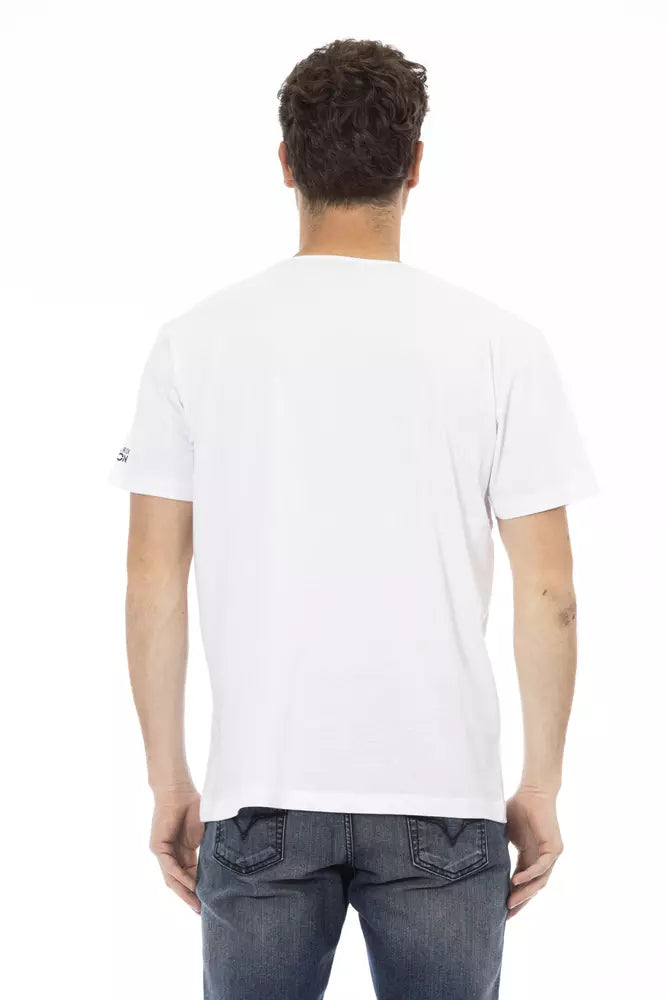 Trussardi Action White Cotton Men's T-Shirt | Regal Royce