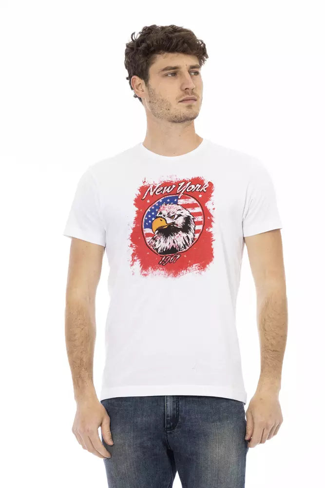 Trussardi Action White Cotton T-Shirt