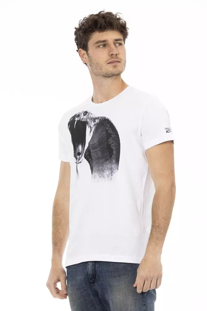 Trussardi Action White Cotton T-Shirt