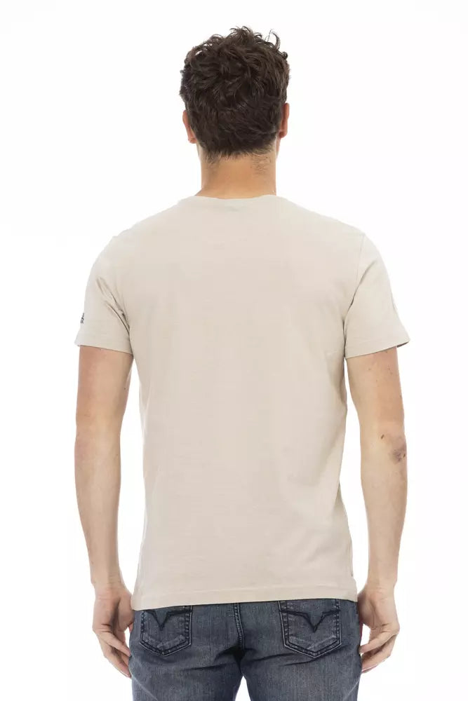 Trussardi Action Beige Cotton T-Shirt
