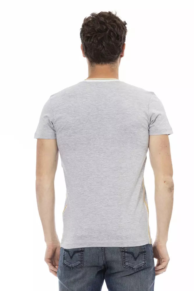 Trussardi Action Gray Cotton T-Shirt