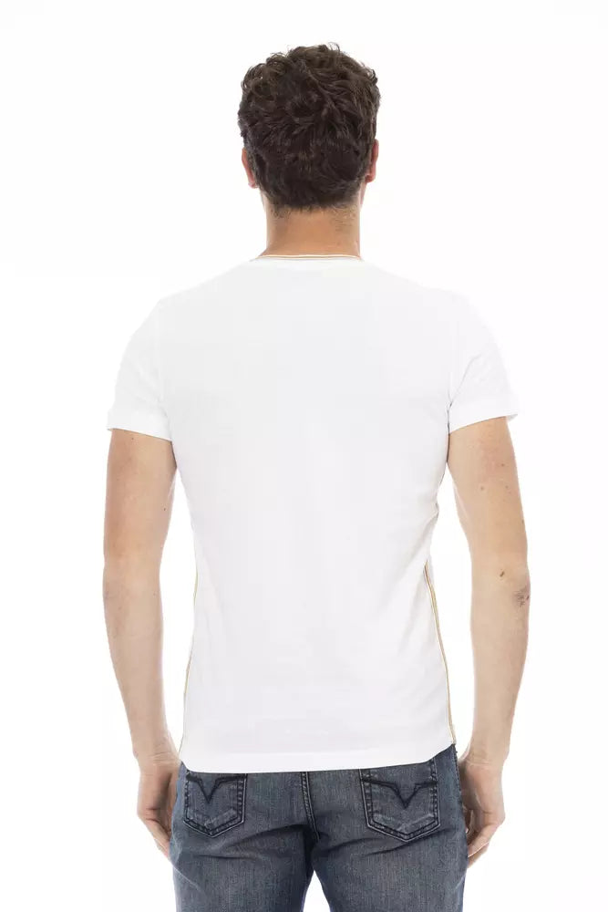 Trussardi Action White Cotton Men's T-Shirt | Regal Royce