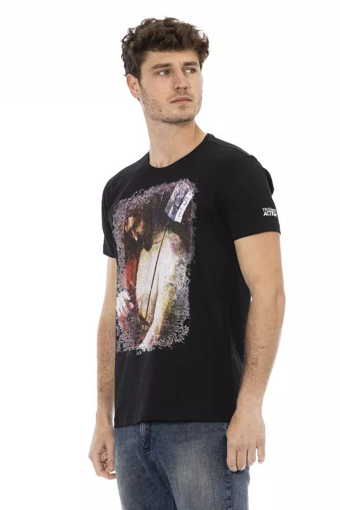 Trussardi Action Black Cotton Men's T-Shirt | Regal Royce