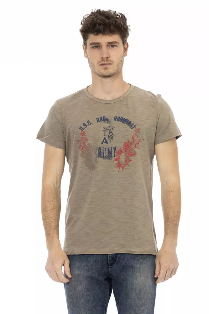 Trussardi Action "Green Cotton Men T-Shirt" | Regal Royce