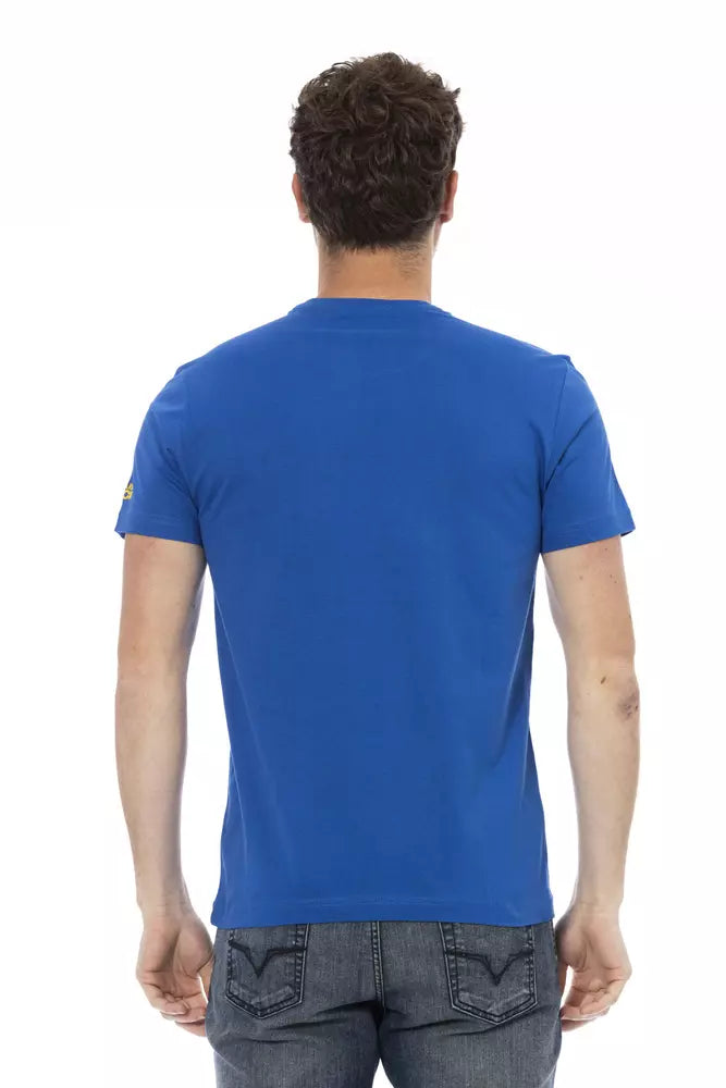 Trussardi Action Blue Cotton T-Shirt