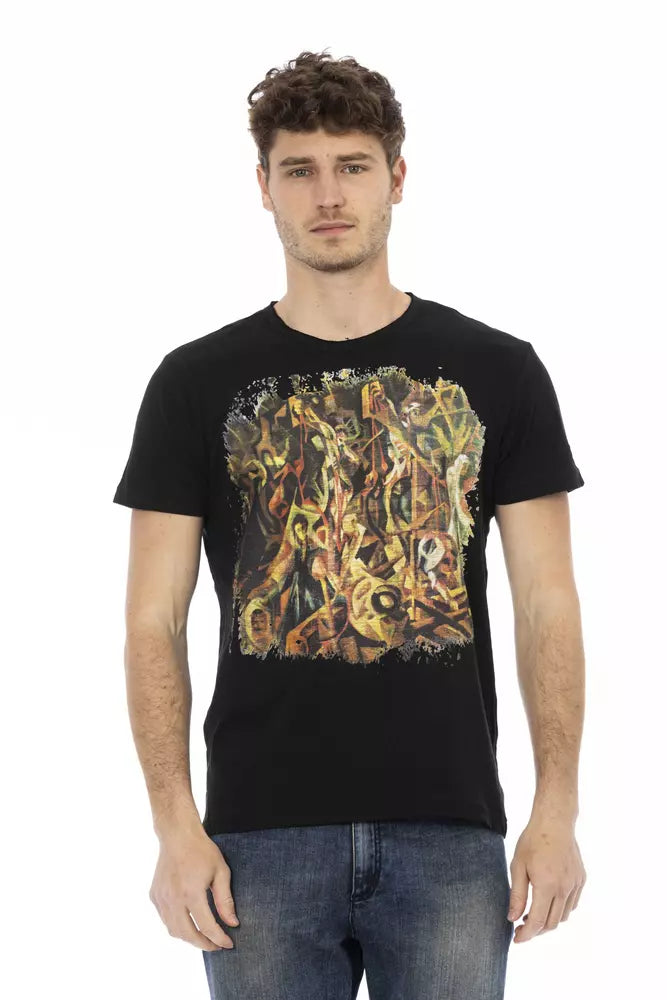 Trussardi Action Black Cotton Men's T-Shirt | Regal Royce