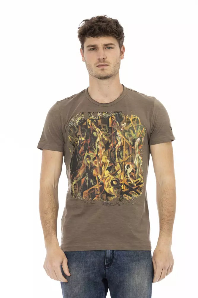 Trussardi Action Brown Cotton T-Shirt