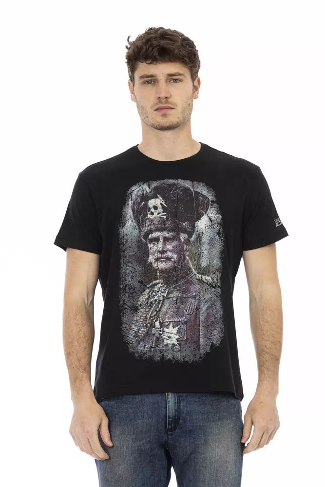 Trussardi Action Black Cotton Men's T-Shirt | Regal Royce