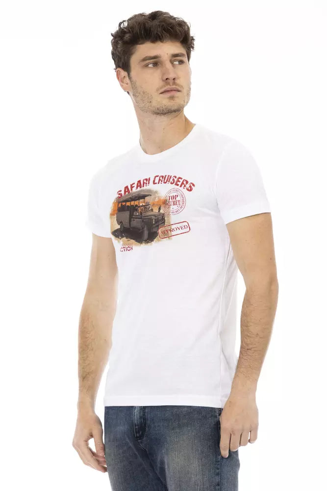 Trussardi Action White Cotton T-Shirt