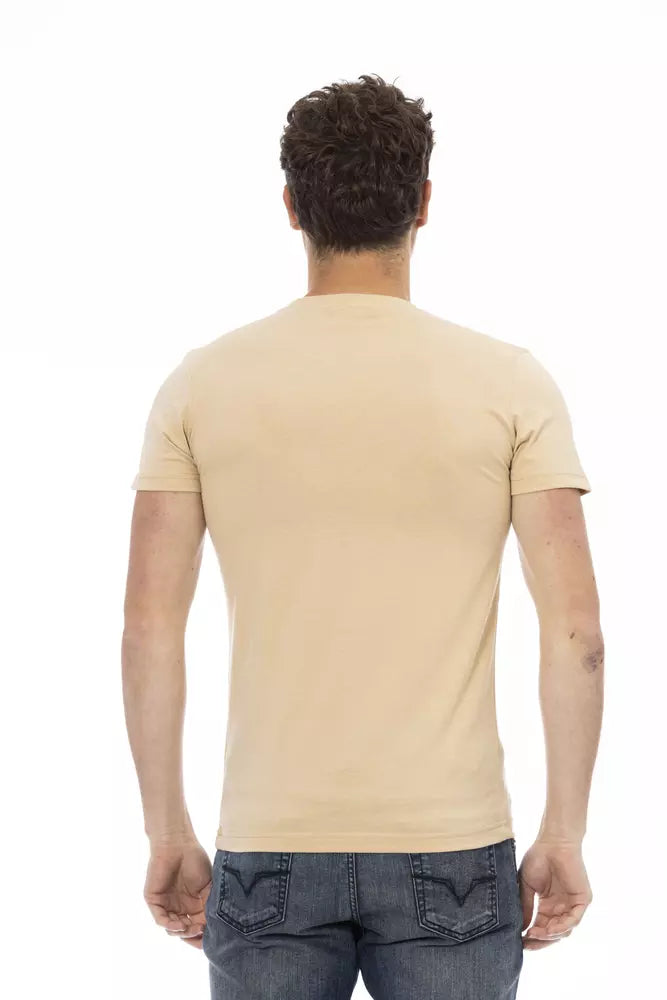Trussardi Action Beige Cotton T-Shirt