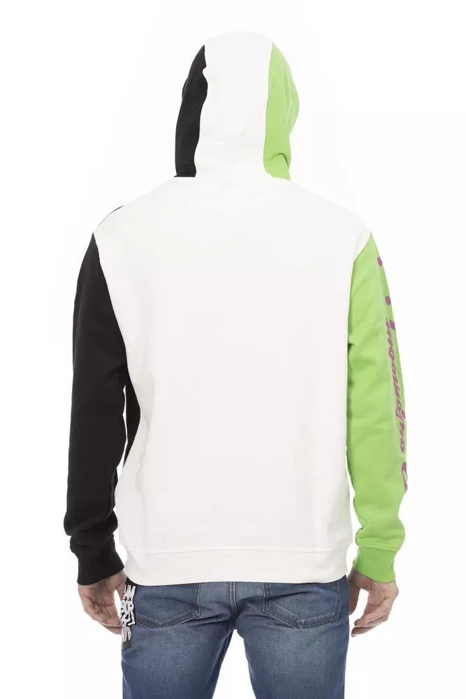 Automobili Lamborghini White Cotton Men Sweater with Hood | Regal Royce