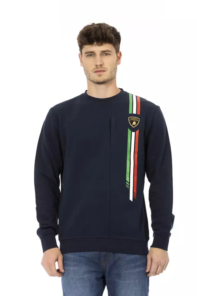 Automobili Lamborghini Blue Cotton Men Sweater | Regal Royce