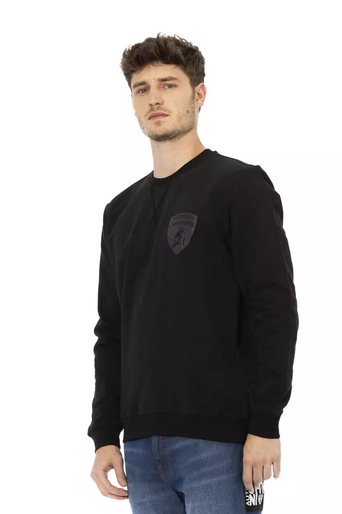 Automobili Lamborghini Black Cotton Men Sweater | Regal Royce