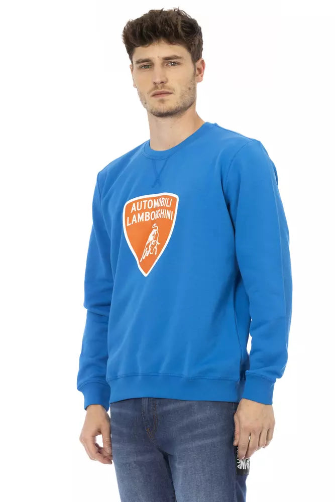 Automobili Lamborghini Blue Cotton Men Sweater | Regal Royce